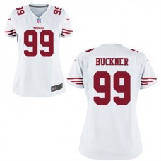 Women San Francisco 49ers #99 Deforest Buckner White Game Jersey