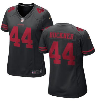 Women San Francisco 49ers 44 DeForest Buckner Nike Black 2016 Draft Pick Game Jersey