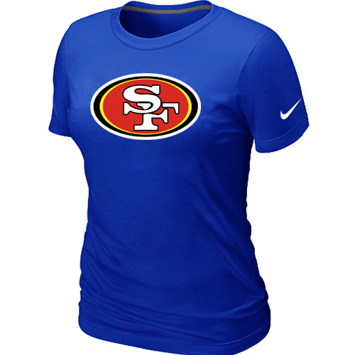 Women San Francisco 49ers Blue T-Shirts