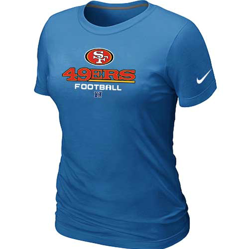 Women San Francisco 49ers L.blue T-Shirt