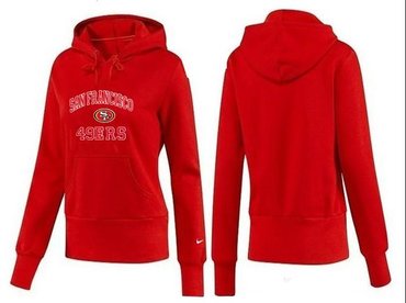 Women San Francisco 49ers Logo Pullover Hoodie--11