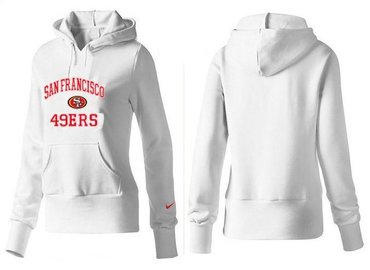 Women San Francisco 49ers Logo Pullover Hoodie--12