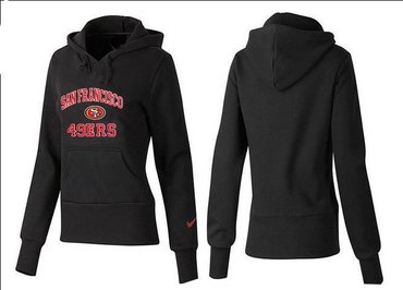 Women San Francisco 49ers Logo Pullover Hoodie--14
