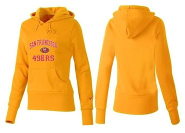 Women San Francisco 49ers Logo Pullover Hoodie--16