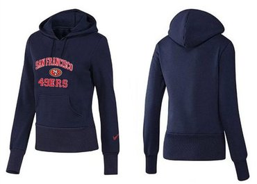 Women San Francisco 49ers Logo Pullover Hoodie--20