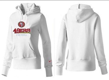 Women San Francisco 49ers Logo Pullover Hoodie--21