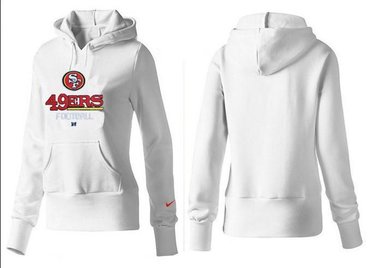 Women San Francisco 49ers Logo Pullover Hoodie--22