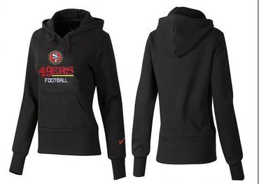 Women San Francisco 49ers Logo Pullover Hoodie--25