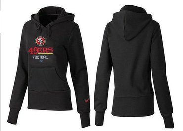 Women San Francisco 49ers Logo Pullover Hoodie--26