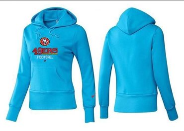 Women San Francisco 49ers Logo Pullover Hoodie--28