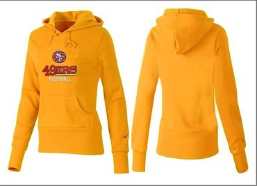 Women San Francisco 49ers Logo Pullover Hoodie--29
