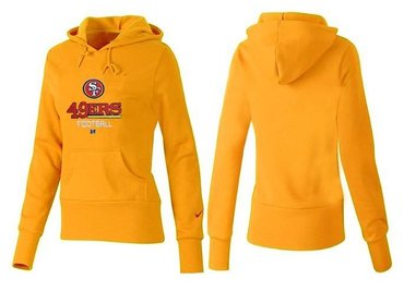 Women San Francisco 49ers Logo Pullover Hoodie--30