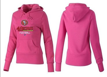 Women San Francisco 49ers Logo Pullover Hoodie--36