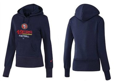 Women San Francisco 49ers Logo Pullover Hoodie--38
