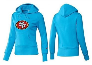 Women San Francisco 49ers Logo Pullover Hoodie--4