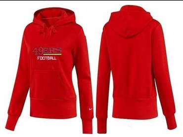 Women San Francisco 49ers Logo Pullover Hoodie--41