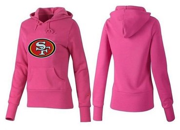 Women San Francisco 49ers Logo Pullover Hoodie--8