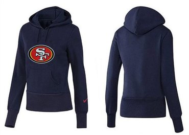 Women San Francisco 49ers Logo Pullover Hoodie--9