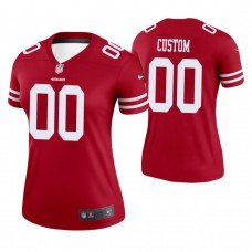 Women San Francisco 49ers Scarlet Legend Customized Jersey