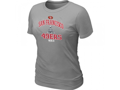 Women San Francisco 49ers Super Bowl XLVII Heart & Soul L.Grey T-Shirt