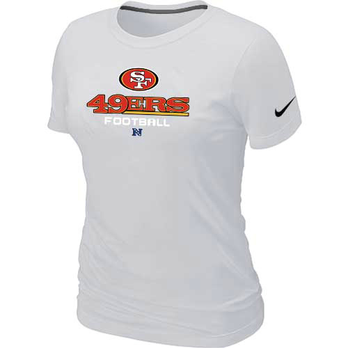 Women San Francisco 49ers White T-Shirt