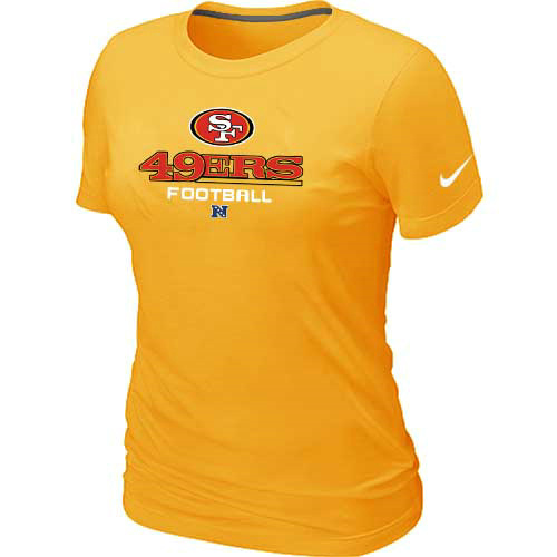 Women San Francisco 49ers Yellow T-Shirt