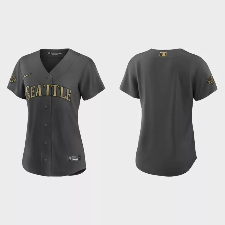 Women Seattle Mariners Charcoal 2022 MLB All-Star Game Replica Jersey
