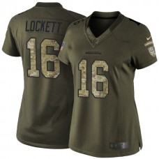 Women Seattle Seahawks #16 Tyler Lockett Salute To Service Limited Jersey