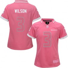 Women Seattle Seahawks #3 Russell Wilson Pink Bubble Gum Jersey
