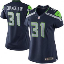 Women Seattle Seahawks #31 Kam Chancellor College Navy Limited Jersey