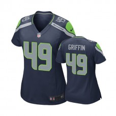 Women Seattle Seahawks #49 Shaquem Griffin Navy 2018 Draft Pick Game Jersey