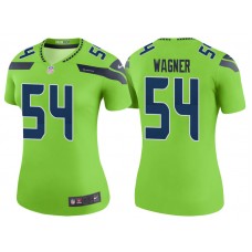 Women Seattle Seahawks #54 Bobby Wagner Neon Green Color Rush Legend Jersey