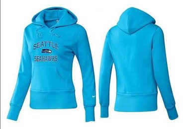 Women Seattle Seahawks Logo Pullover Hoodie-- (14)