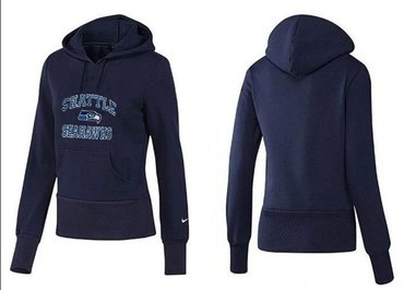 Women Seattle Seahawks Logo Pullover Hoodie-- (19)