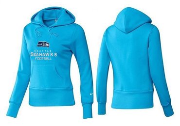 Women Seattle Seahawks Logo Pullover Hoodie-- (26)
