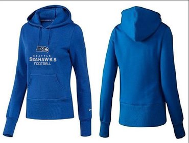 Women Seattle Seahawks Logo Pullover Hoodie-- (27)