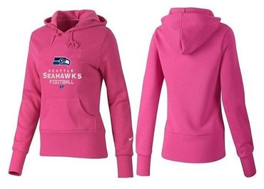 Women Seattle Seahawks Logo Pullover Hoodie-- (39)