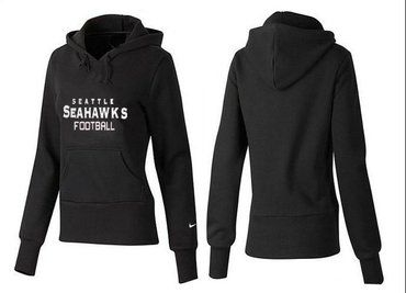 Women Seattle Seahawks Logo Pullover Hoodie-- (40)