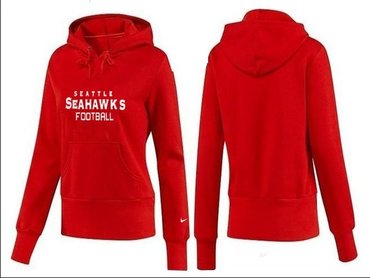 Women Seattle Seahawks Logo Pullover Hoodie-- (42)