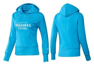 Women Seattle Seahawks Logo Pullover Hoodie-- (43)