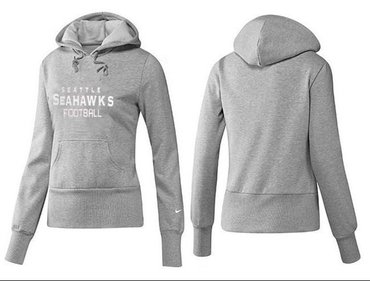 Women Seattle Seahawks Logo Pullover Hoodie-- (45)
