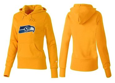 Women Seattle Seahawks Logo Pullover Hoodie-- (5)