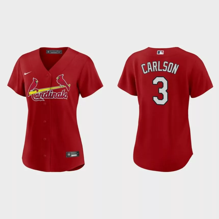 Women St. Louis Cardinals Dylan Carlson Red Replica Jersey