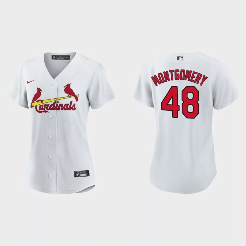 Women St. Louis Cardinals Jordan Montgomery White Replica Jersey