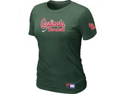Women St. Louis Cardinals NEW D.Green Short Sleeve Practice T-Shirt