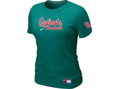 Women St. Louis Cardinals NEW L.Green Short Sleeve Practice T-Shirt