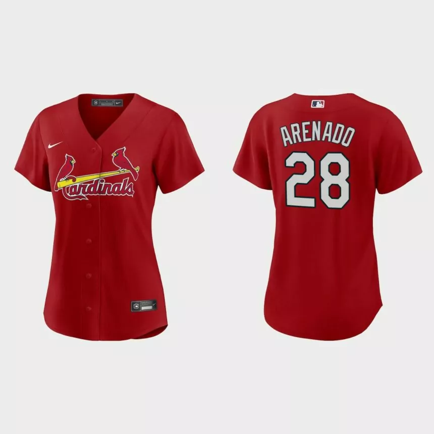 Women St. Louis Cardinals Nolan Arenado Red Replica Jersey
