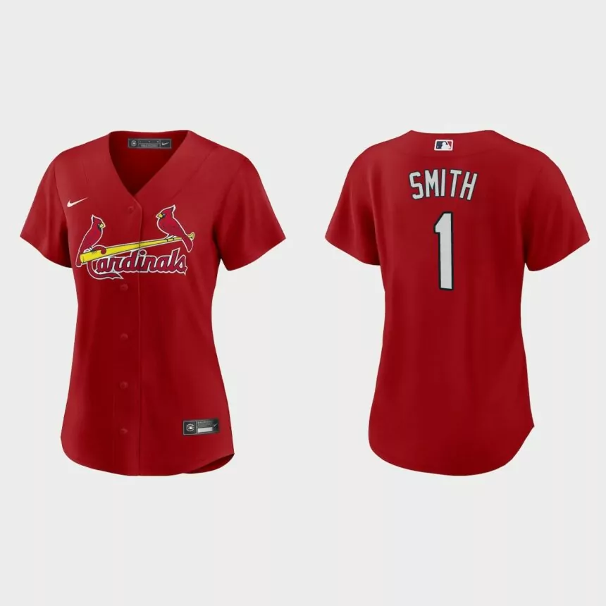 Women St. Louis Cardinals Ozzie Smith Red Replica Jersey