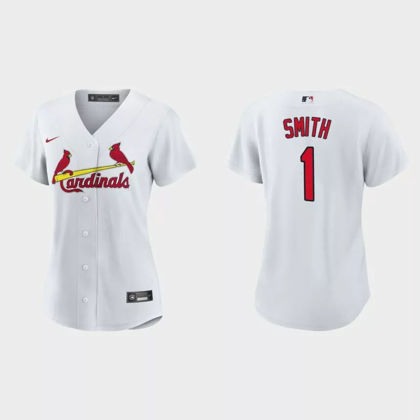 Women St. Louis Cardinals Ozzie Smith White Replica Jersey