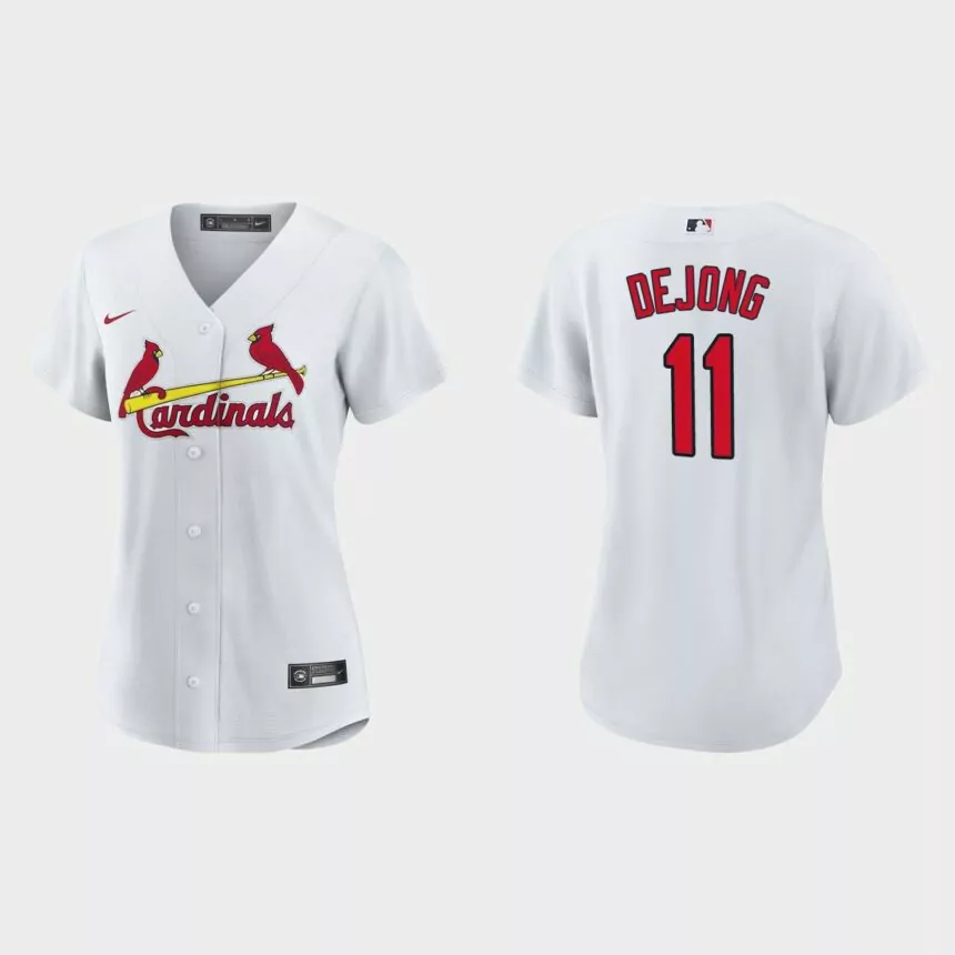 Women St. Louis Cardinals Paul DeJong White Replica Jersey